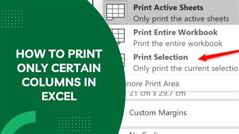 How to Print Certain Columns in Excel: A Journey Through Data and Imagination